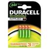 Batteri Duracell genopladelig AAA 750mAh 4stk/pak