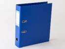 Brevordner Q-Line bl&aring; A4 metalskinne 75mm ryg 