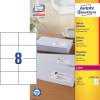 Laseretiket Avery 105x74mm 8/ark 100ark/pak L7183
