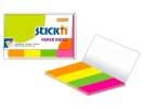 Indeksfaner Stick'N Papir 4 ass. neon 50x20mm 4x25stk/pak