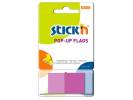 Indeksfaner Stick'N Pop Up lilla 45x25mm 50stk/pak