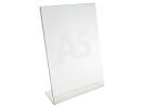 Brochuredisplay bnt klar A5 L-form t/bord 148x210mm