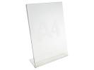 Brochuredisplay bnt klar A4 L-form t/bord 210x297mm