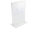 Brochuredisplay bnt klar A5 T-form t/bord 210x148mm