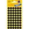 Etiket Avery sort &Oslash;12mm 3140 270stk/pak