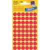 Etiket Avery r&oslash;d &Oslash;12mm 3141 270stk/pak