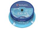 CD-R Verbatim* 80 min pk/25 stk 52x 700 MB inkl. afg.