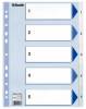 Register PP Esselte A4 1-5 m/hvid kartonforblad