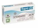 H&aelig;fteklamme&nbsp;Rapid&nbsp;Stand.&nbsp;24/6 galvaniserede&nbsp;1000stk/pak 