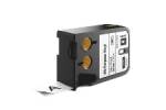 Labeltape&nbsp;DYMO&nbsp;XTL&nbsp;24mmx7,5m hvid p&aring; sort&nbsp;vinyl&nbsp;universal 