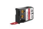Labeltape DYMO XTL 19mmx7,5m hvid på rød vinyl universal