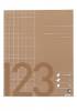 Skoleh&aelig;fte&nbsp;Bantex&nbsp;17x21cm&nbsp;kvad 10x10mm&nbsp;32bl&nbsp;70g&nbsp;brun 