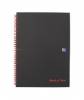 Notesbog Oxford Black n´Red A4 kvad indbundet 192 blade