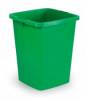 Affaldsspand&nbsp;DURABIN&nbsp;90l firkantet&nbsp;gr&oslash;n 