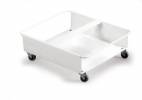 Vogn DURABIN DUO 60l hvid