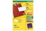 Laseretiket Avery 45,7x25,4mm 40/ark 100ark/pak L7654-100