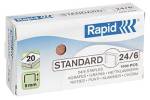 H&aelig;fteklammer Rapid 24/6 1M CU Standard &aelig;sk/1000 stk 
