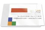 Visitkortlomme 60x95 mm selvk. &aring;ben i kort side pk/100 