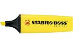 Tekstmarker Stabilo gul 5 mm Boss 70/24 