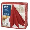 Serviet Tork Linstyle rød 39x39cm 1/4 fold 50stk/pak