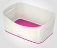 Opbevaringsbakke MyBox hvid/pink Mål: 246x98x160mm