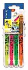 Tekstmarker Pilot FriXion Light ass. 4stk/s&aelig;t