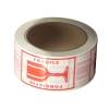 Tape PVC r&oslash;d tryk 'forsigtig' 48mmx66m