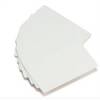 Blanke hvide plastkort 760 mic 856 x 5398 mm / 100 stk.