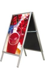 Gadeskilt 118 Alu line 50x70 cm plakatformat hvid