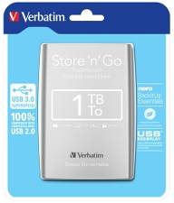 Harddisk 2,5 Verbatim 1 TB extern USB 3.0 53071 silver