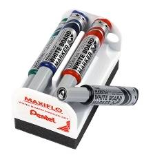 Whiteboard visker PENTEL MWL5M m/4 penne magnetisk