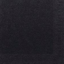 Servietter 33x33cm Sort 125 stk. 3-lags