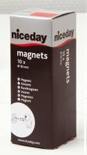 Magneter niceday rød Ø30mm     10stk/æsk 980604              