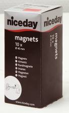 Magneter niceday rød Ø40mm     10stk/æsk 980611              