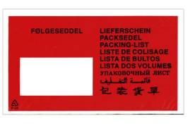 Følgeseddellommer C2 10-sprog krt/1000 225x122 mm