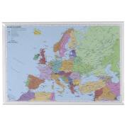 Plakat Europa kort lamineret 97 x 67 cm