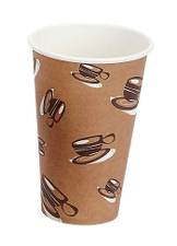Kaffebæger 16oz 45cl Hot Cup Single Wall pap 1000stk/kar
