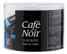 Chokolade Café Noir Lys/mørk 2 dåser a 150 stk/pak