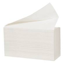 Håndklædeark TAD 2-lags hvid 20 pk x 10/ kar. 100% nyfiber