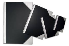 Blok Kinabog A5 m/linier sølv/sort 78 blade 70 g