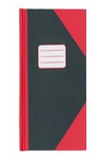 Kinabog A6 sort m/røde hjørner 60 gr. papir