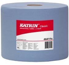 Aftørringspapir Katrin C 2-lags blå 22cm x 380m