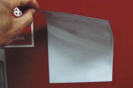Magnetlomme m/etiket 35x102 mm 35x102 mm