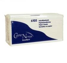 Håndklædeark, ABENA Care-Ness Excellent, 2-lags, C-fold, 31x23cm, 9 cm, hvid, nyfiber