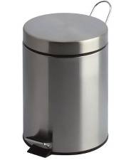Pedalspand, EKO, grå, stål, 3 l