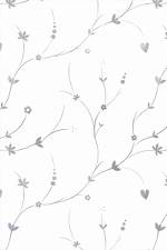Gavepapir 57cm x 100m Dots silver