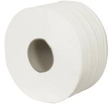 Jumborulle, ABENA Care-Ness Excellent, 2-lags, Mini, 170m x 9,7cm, Ø18,5cm, hvid, nyfiber