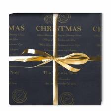 Gavepapir 55cm x 120m Royal Christmas Dark blue