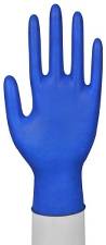 Latexhandsker medium pudderfri 100stk/pak blå 