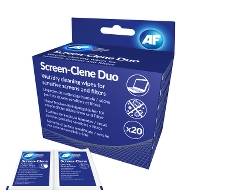 Skærmrens AF våd-og tørserviet 20 stk. Screen-Clene Duo